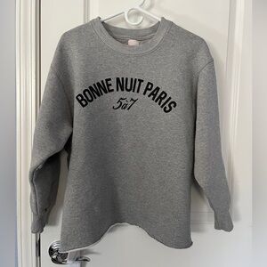Cinq a Sept Bonne Nuit Paris Sweatshirt Size XS